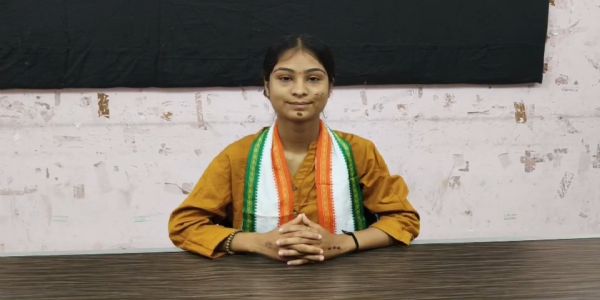 ভারত যাত্রায় বেরিয়ে ত্রিপুরায় পৌঁছলেন উত্তরপ্রদেশের সমাজকর্মী তাপসী উপাধ্যায়