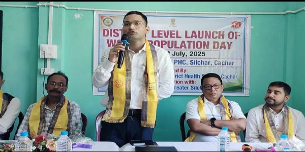 কাছাড়ে বিশ্ব জনসংখ্যা দিবসে তারুণ্যের স্বপ্ন ও স্বাস্থ্য নিয়ে বর্ণময় অনুষ্ঠান