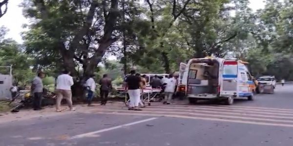 গুজরাটের ছোটা উদয়পুরে গাছে ধাক্কা গাড়ির; মৃত্যু একজনের, আহত ১০