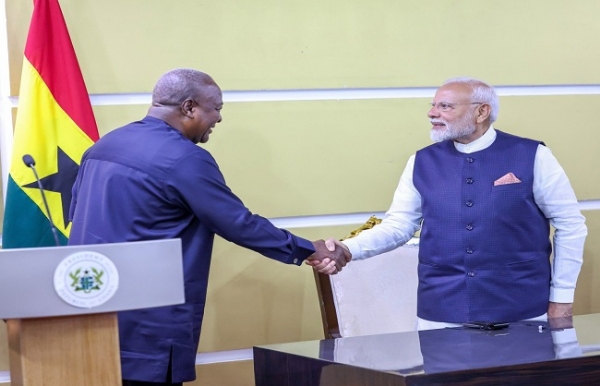 ঘানার রাষ্ট্রপতির সঙ্গে বৈঠক প্রধানমন্ত্রী মোদীর