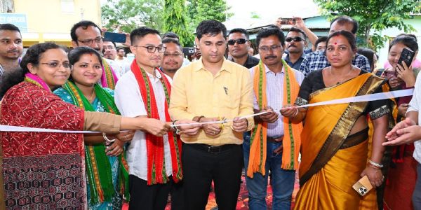 ছাওমনুতে পশু চিকিৎসালয় ভবনের উদ্বোধন করলেন মন্ত্রী সুধাংশু
