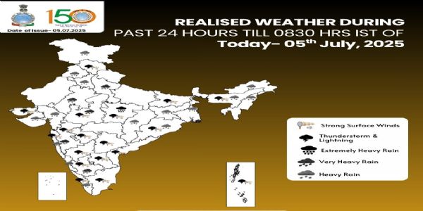 আগামী ছয় দিন বৃষ্টিপাত অব্যাহত থাকবে দিল্লি সহ দেশের অনেক রাজ্যে