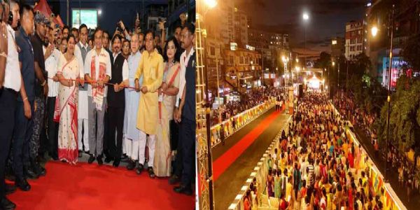 মুখ্যমন্ত্ৰীর হাতে উদ্বোধিত ১১২ কোটি টাকা ব্যয়ে নিৰ্মিত গুয়াহাটির রুক্মিণীগাঁও উড়ালপুল
