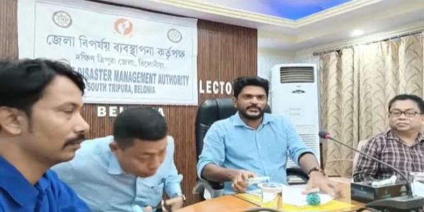 দক্ষিণ ত্রিপুরা জেলায় বন্যা পরিস্থিতি মোকাবিলায় প্রস্তুত প্রশাসন