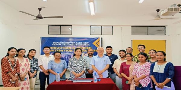অসম বিশ্ববিদ্যালয়ের সংস্কৃত বিভাগে অনুষ্ঠিত দীক্ষারম্ভ এবং লিঙ্গ সমতার কার্যক্রম