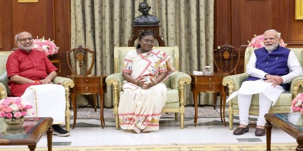 উপরাষ্ট্রপতি পদে সি পি রাধাকৃষ্ণনের শপথ গ্রহণ অনুষ্ঠানে প্রধানমন্ত্রী