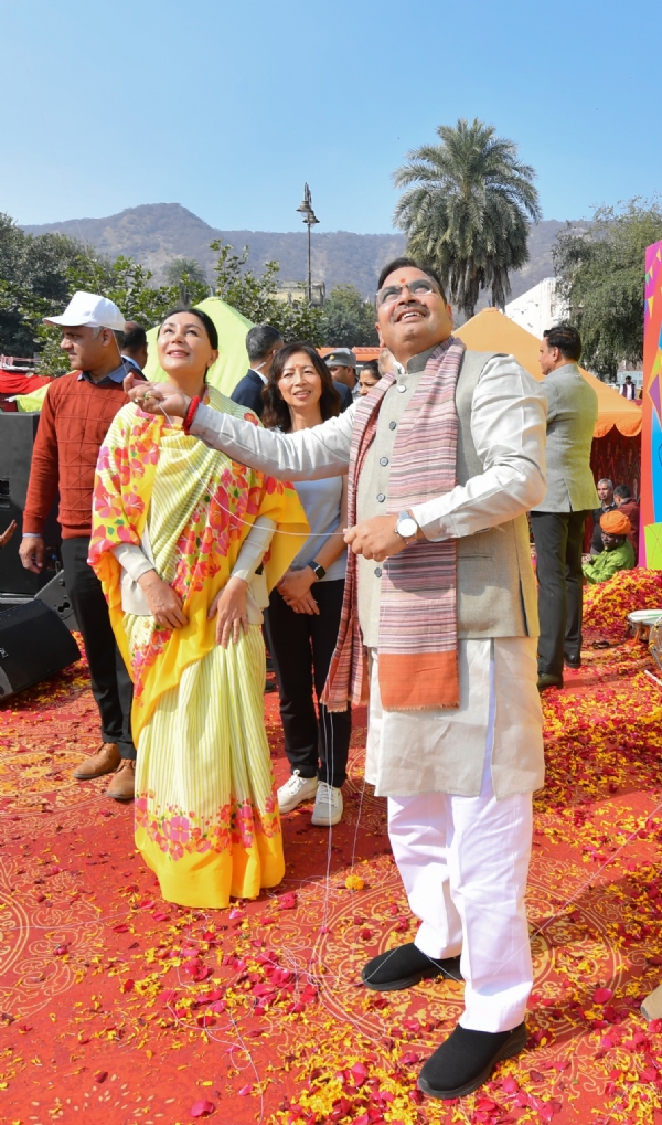 মকর সংক্রান্তিতে জলমহলে ঘুড়ি ওড়ানোর উৎসবের সূচনা করলেন মুখ্যমন্ত্রী ভজনলাল শর্মা