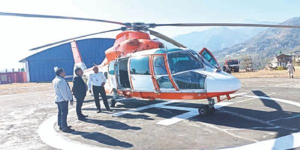 নাগাল্যান্ডের পাঁচ জেলায় পবন হংস কপ্টারের পরীক্ষামূলক উড্ডয়ন ও অবতরণ