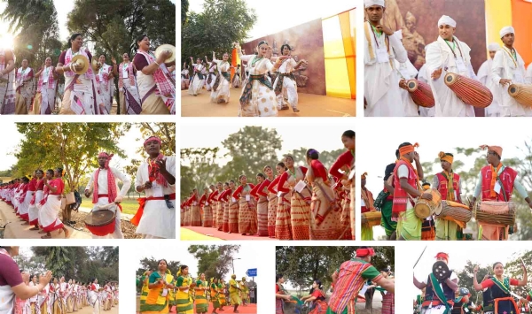 সরুসজাই পৰ্যন্ত বিপুল জনসমাগম ও নানা রঙের সাংস্কৃতিক প্রদর্শনী