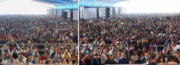 জনসভায় জনতার ঢল