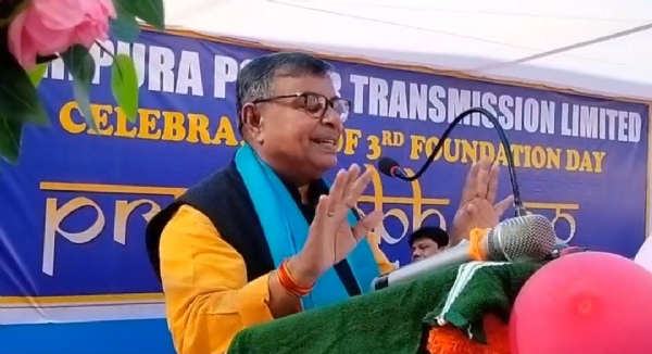 বক্তব্য রাখেন মন্ত্রী রতন লাল নাথ