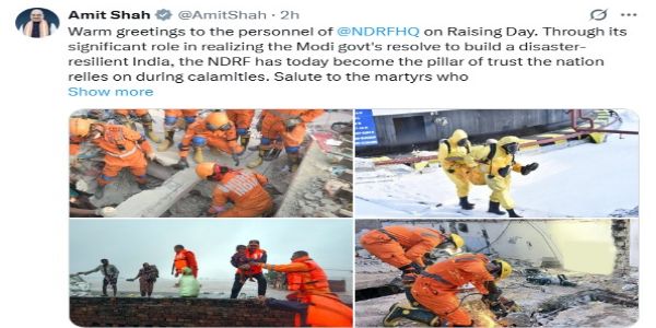 এনডিআরএফ দেশের আস্থার স্তম্ভ হয়ে উঠেছে : অমিত শাহ