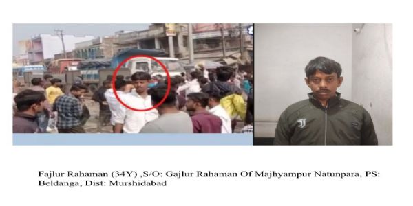 বেলডাঙায় পুলিশের চিরুনি তল্লাশি, ভিডিও দেখে চিহ্নিত আরও এক অভিযুক্ত গ্রেফতার