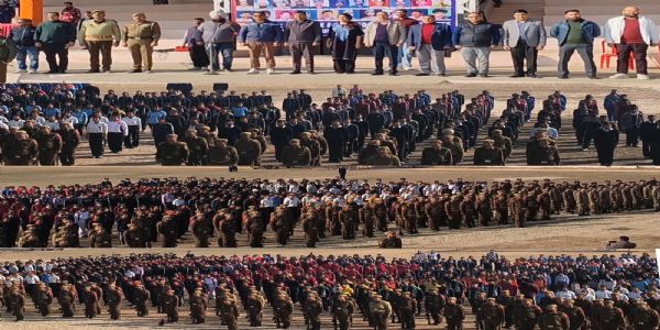 কাঠুয়ায় বন্দে মাতরমের ভক্তিমূলক সম্মিলিত গান, স্টেডিয়াম ভরে উঠল দেশপ্রেমে