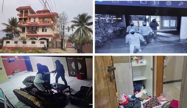 সিসিটিভি ক্যামেরায় স্নেহাশ্রয়-এ ডাকাতির কয়েকটি মুহূর্ত