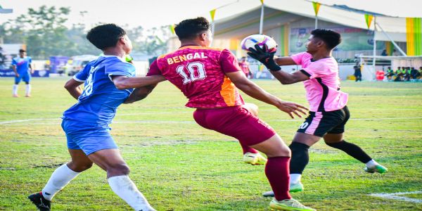 সন্তোষ ট্রফি ফুটবলে বাংলার ৪-০ গোলে জয়