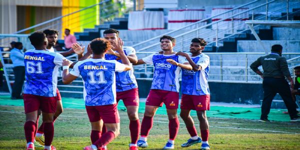 সন্তোষ ট্রফি ফুটবলে বাংলার তৃতীয় জয়, ১-০ গোলে হারল রাজস্থান