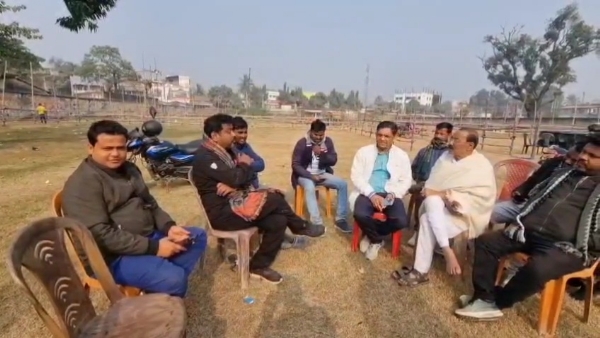 জনসভার প্রস্তুতি টি এম সি