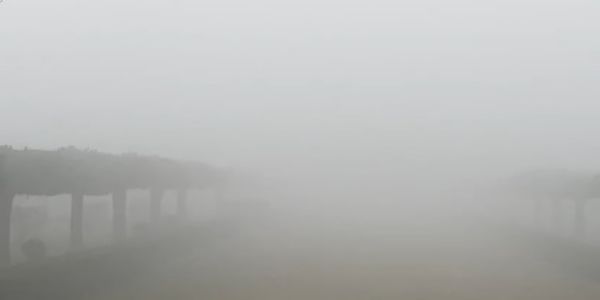 আগ্রায় দৃশ্যমানতা শূন্য, কুয়াশায় অদৃশ্য তাজমহল