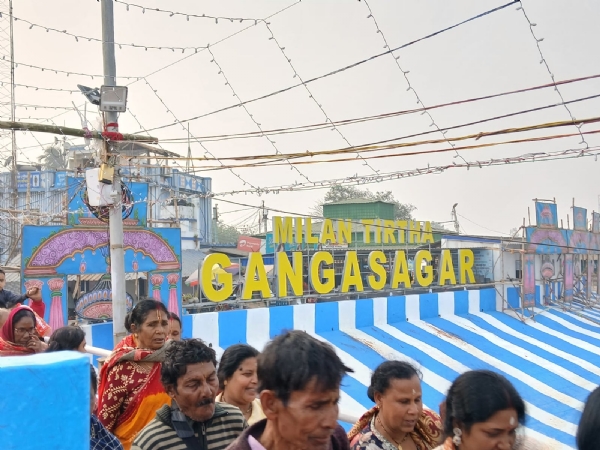 গঙ্গাসাগরে মেলার প্রস্তুতি তুঙ্গে, আনাগোনা শুরু