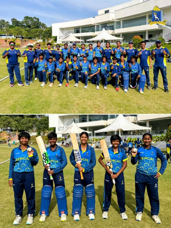 মেয়েদের অনূর্ধ্ব বাংলার বিজয়ী দল