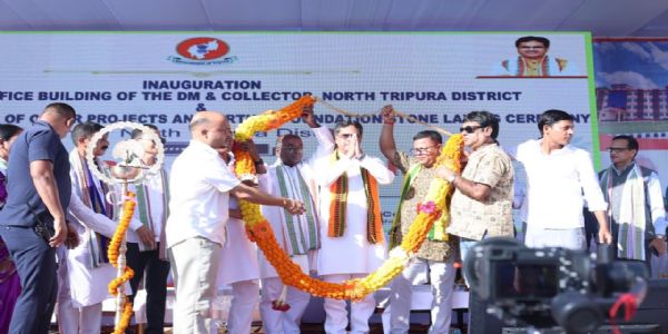 কুমারঘাটে ২১টি প্রকল্পের উদ্বোধন ও শিলান্যাস করলেন মুখ্যমন্ত্রী ডাঃ সাহা