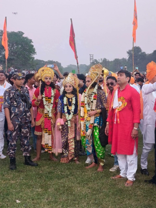 खड़गपुर में रावण दहन का कार्यक्रम