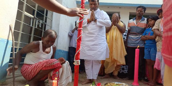 গোঘাটে জগদ্ধাত্রী পুজোর খুঁটিপুজো ঘিরে উৎসবের আবহ, ১৫তম বর্ষে সেলামপুরের পুজো