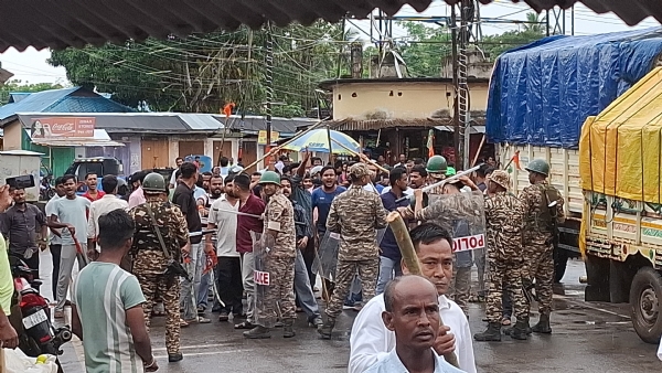 কমলপুরে উত্তেজনা