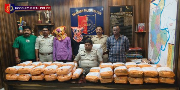 বলাগড়ে ৫২ কেজি গাঁজা উদ্ধার, গ্রেফতার ২