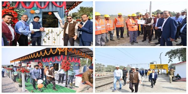 ডাংতল-নিউ কোচবিহার সেকশনে এনএফ রেলের জিএম চেতনকুমার