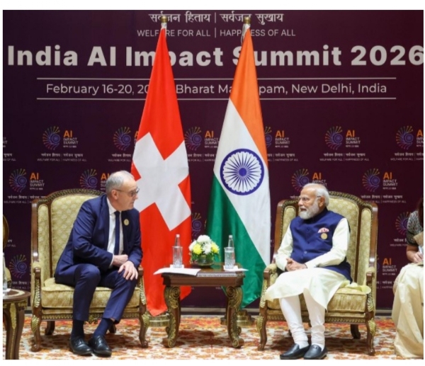 প্রধানমন্ত্রী মোদী ও সুইজারল্যান্ডের প্রেসিডেন্টের