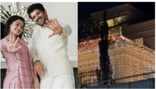 বিজয় ও রশ্মিকার বিয়ের জল্পনা কল্পনা, আলোয় আলোকিত বিজয়ের বাড়ি বিজয় ও রশ্মিকার বিয়ের জল্পনা কল্পনা, আলোয় আলোকিত বিজয়ের বাড়ি