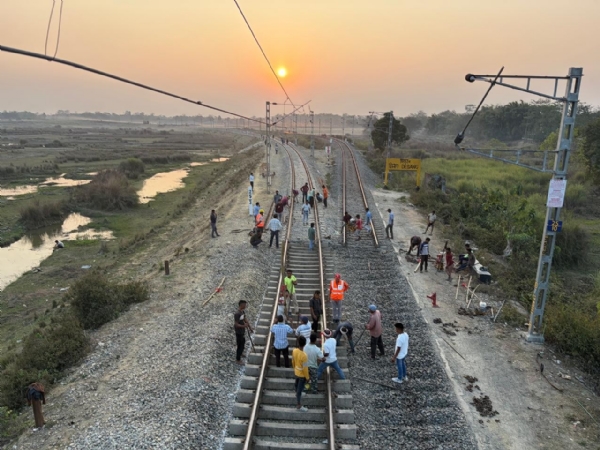 শিমলুগুড়ি-মরানহাট সেকশনে মেজর কার্ভ রি-এলাইনমেন্ট