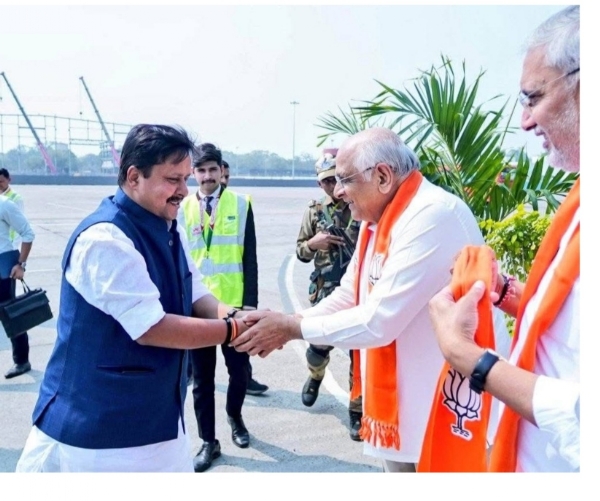 আমদাবাদে পৌঁছলেন বিজেপি সর্বভারতীয় সভাপতি নীতিন নবীন