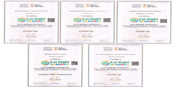খাদ্য সুরক্ষা মানদণ্ডে গুরুত্বপূর্ণ মাইলফলক অর্জন এনএফ রেলের