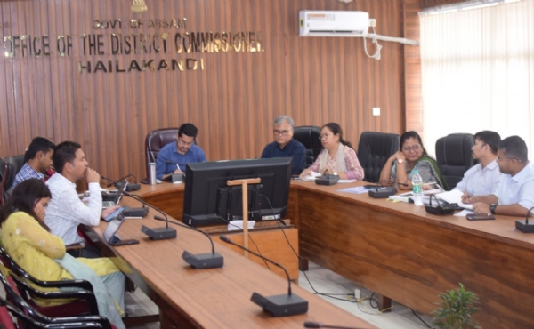 আসন্ন বিধানসভা নির্বাচন সংক্রান্ত হাইলাকান্দি জেলা প্রশাসনের প্রস্তুতি সভা