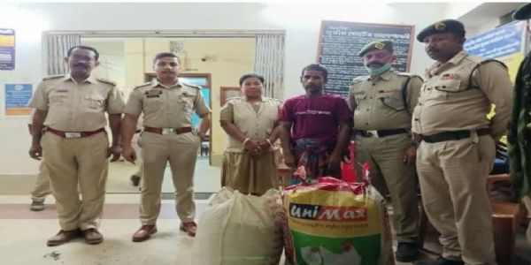 বক্সনগরে উঠানের মাটি খুঁড়ে ২৫ কেজি গাঁজা উদ্ধার, আটক বাড়ির মালিক