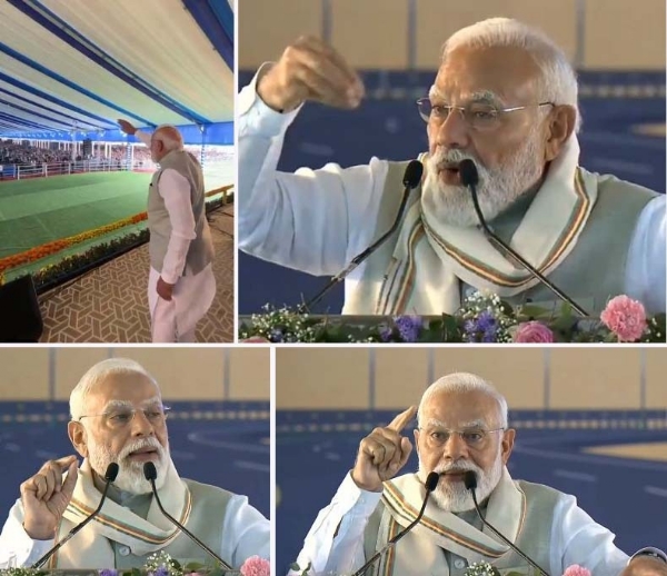 শিলচরের সমাবেশে প্রধানমন্ত্রী নরেন্দ্র মোদী