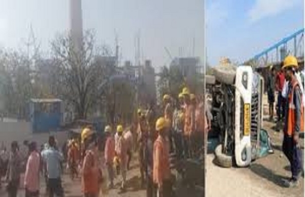 সিংরৌলিতে আদানি পাওয়ার প্ল্যান্টে শ্রমিকের মৃত্যুকে ঘিরে বিক্ষোভ, ভাঙচুর ও অগ্নিসংযোগ