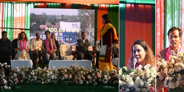 হাফলং শহরে অনুষ্ঠিত ওয়াটার সাপ্লাই প্রকল্পের ভূমি পূজন