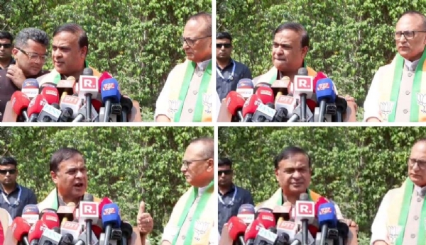 নয়াদিল্লিতে সাংবাদিকদের সঙ্গে কথা বলছিলেন মুখ্যমন্ত্রী হিমন্তবিশ্ব শর্মা