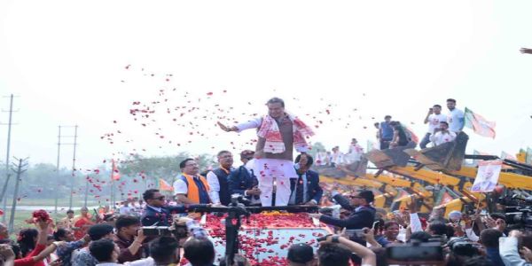 জনসমুদ্ৰ বিজেপির ‘জন আশীর্বাদ যাত্রা’, মুখ্যমন্ত্রী হিমন্তবিশ্বকে স্বাগত জানাতে সহস্রাধিক মানুষের ঢল