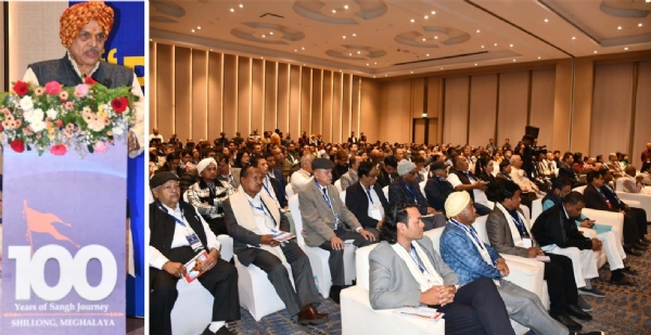 শিলঙে প্রবুদ্ধ নাগরিক সম্মেলনে আরএসএস-এর সরকার্যবাহ দত্তাত্রেয় হোসবলে