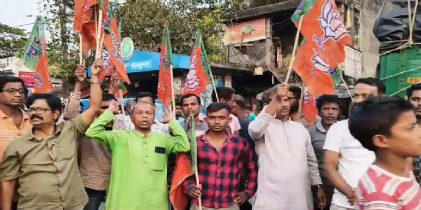 কুলপিতে বিজেপি প্রার্থী বদলের দাবিতে ফের বিক্ষোভ, ভোট বয়কটের হুঁশিয়ারি কর্মী-সমর্থকদের একাংশের