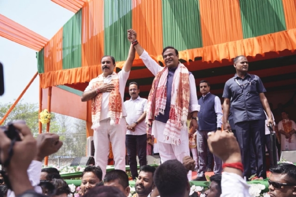 লংকায় নিৰ্বাচনী সমাবেশে মুখ্যমন্ত্ৰী হিমন্তবিশ্ব শৰ্মা