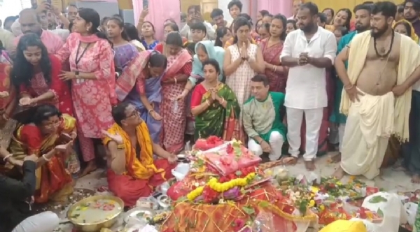 আগরতলায় বাসন্তী পূজা