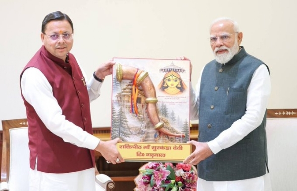 প্রধানমন্ত্রী সকাশে পুষ্কর ধামি, রাজ্যের অগ্রগতি নিয়ে হয়েছে কথা