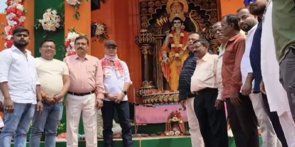 ঊষাবাজারে ভারতরত্ন সংঘের রামনবমী পূজা ও নতুন জমিতে ভূমি পূজন