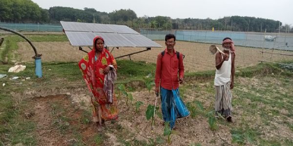 সোলার সেচ মেশিন বিকল, চরম সঙ্কটে কাঁঠালিয়ার কৃষকরা